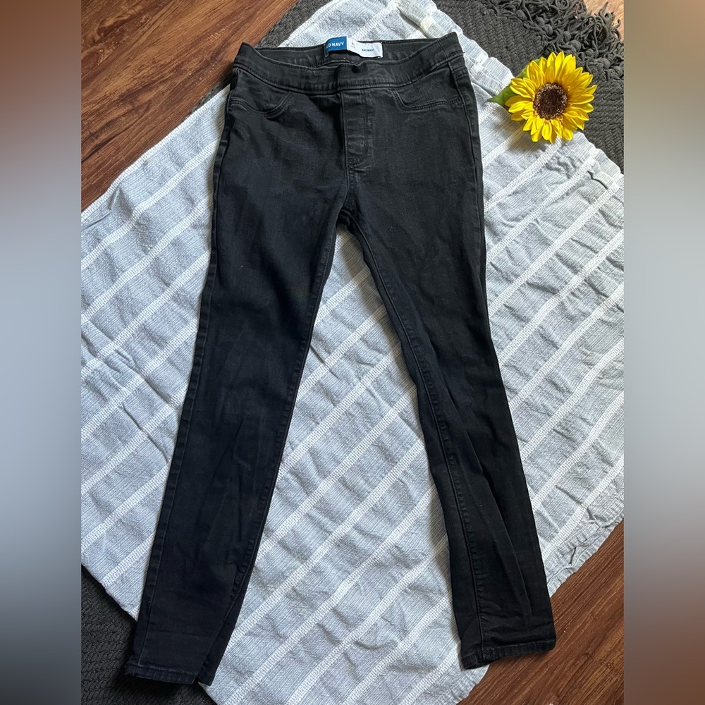 Old Navy Stretch Skinny Jeans | Girls Size XL (14-16) | Black
